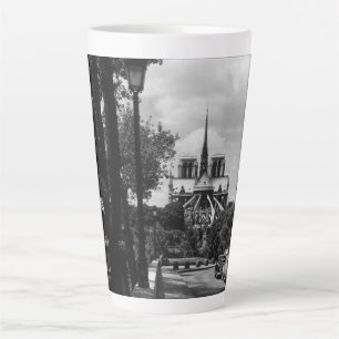 Vintage France Paris notre dame saint louis island Latte Mug