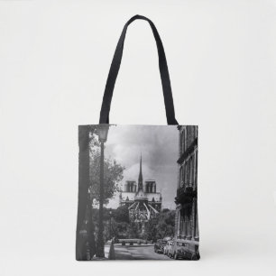 Vintage France Paris notre dame saint louis island Tote Bag