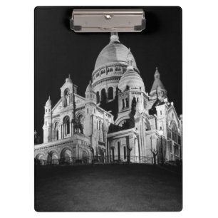 Vintage France Paris Sacre Coeur Basilica Clipboard