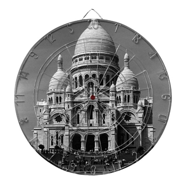 Vintage France Paris Sacre Coeur Basilica Dartboard (Front)