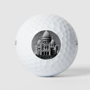 Vintage France Paris Sacre Coeur Basilica Golf Balls