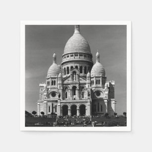 Vintage France Paris Sacre Coeur Basilica Napkin
