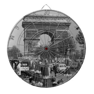 Vintage France Paris Triumphal arch Dartboard