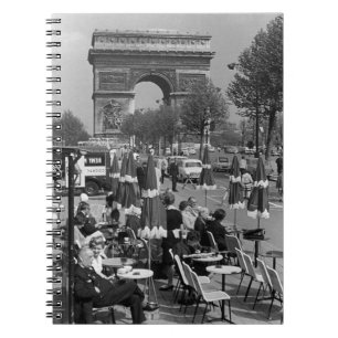 Vintage France Paris Triumphal arch Notebook