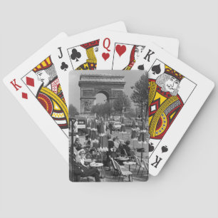 Vintage France Paris Triumphal arch Playing Cards