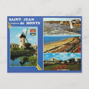 Vintage France St Jean de Monts 2 Postcard