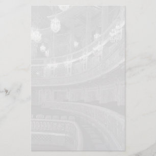 Vintage France Versailles palace opera house Stationery