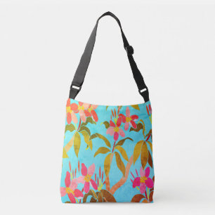 Vintage Frangipani Crossbody Bag