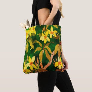 Vintage Frangipani Tote Bag