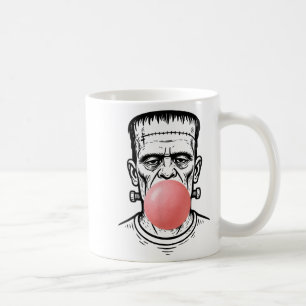 Vintage Frankenstein Monster Blowing A Bubble Gum  Coffee Mug