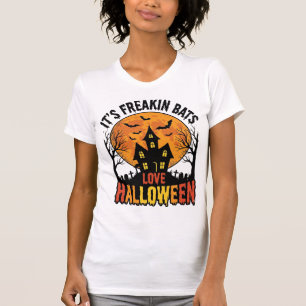 Vintage Freakin Bats Love Halloween Shirt Design_1