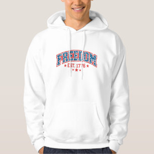 Vintage Freedom 1776 Patriotic Arch American Herit Hoodie