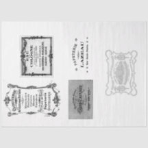 Vintage French Advertisement Decoupage Paper