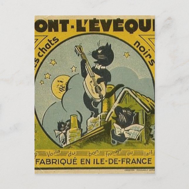 Vintage French Advertisement Postcard (Front)