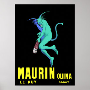 Vintage French Alcohol Advertisement Poster