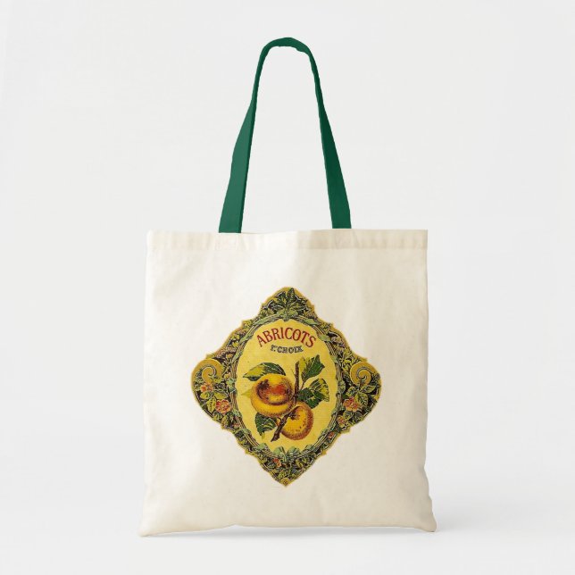 Vintage French Apricot Label - Bag (Front)