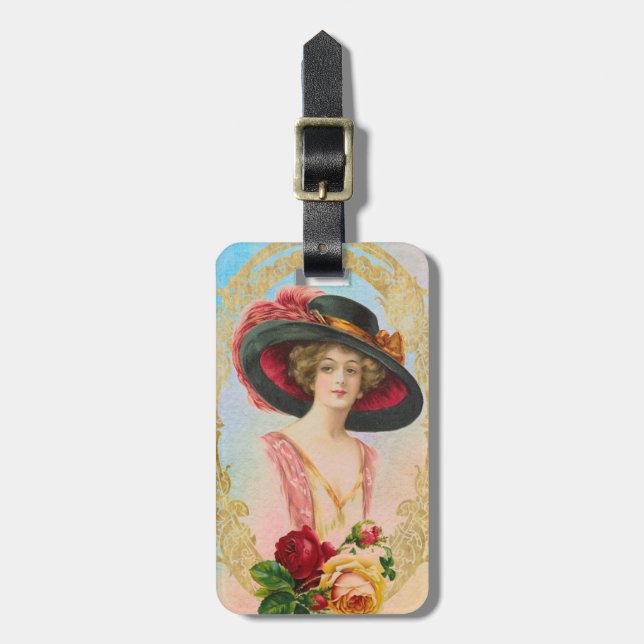 Vintage French Bag Tag (Front Vertical)