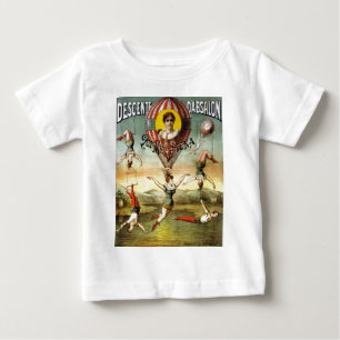 Vintage French Balloon and Trapeze Performance Baby T-Shirt