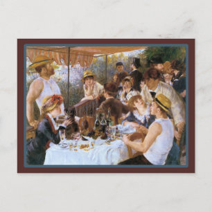 Vintage French Bar Cafe Postcard