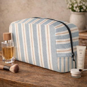 Vintage French Blue & Brown - Neutral Farmhouse Dopp Kit