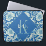 Vintage French Blue William Morris Monogram Laptop Sleeve<br><div class="desc">This simple yet elegant design features an elegant William Morris inspired floral pattern in a variety of French blue colours and creams. Protect your laptop or tablet in style. Add a name to personalise it. Makes a great Christmas or Mother's Day gift. Created by Simply Farmhouse Press.</div>