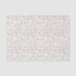 Vintage French Bordeaux Jardin Handwritten Script Tissue Paper<br><div class="desc">Antique letter handwritten in French script,  with beautiful and elegant cursive lettering. This vintage note discusses a location near the Bordeaux Public Gardens.</div>