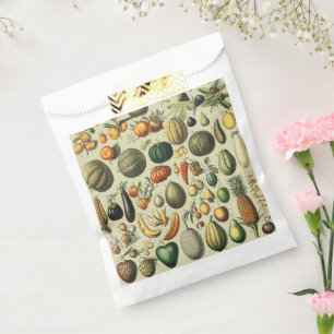 Vintage French Botanical Fruit Poster Art Favour Bag