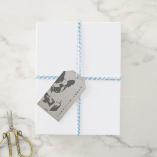 Vintage French Bulldog Birthday Gift Tag