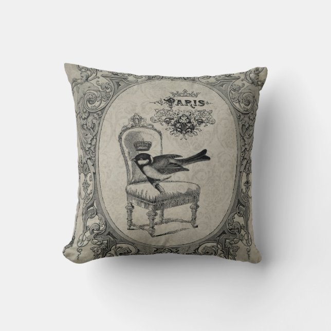 Vintage French chair pillow (Front)