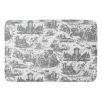 Vintage French Chariot of Dawn Toile de Jouy-Grey