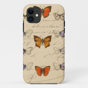 Vintage French Chic Butterfly Pattern iPhone 11 Case