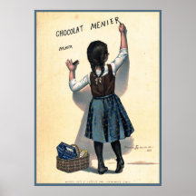 Vintage French Chocolat Poster