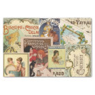 Vintage French Chocolate Ad Collage Scrapbook