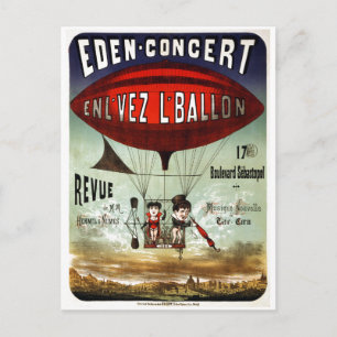 Vintage French Circus Performance Postcard