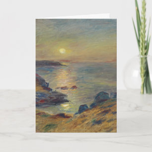 Vintage French Coastal Seascape by Renoir Holiday Card