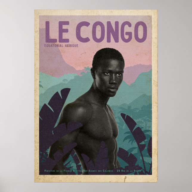 Vintage French Congo travel  Poster (Front)