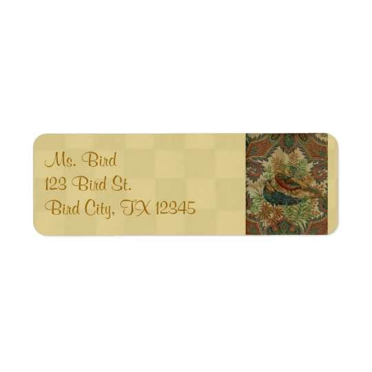 Vintage French Country Birds Return Address Labels