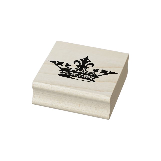 Vintage French Crown Rubber Stamp (Stamp)