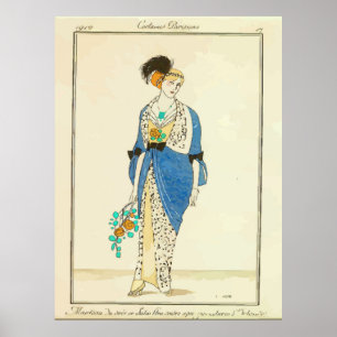 Vintage French Dress Ad Poster