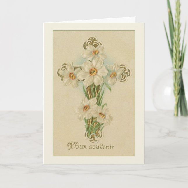 Vintage French Easter Greeting Card (Front)