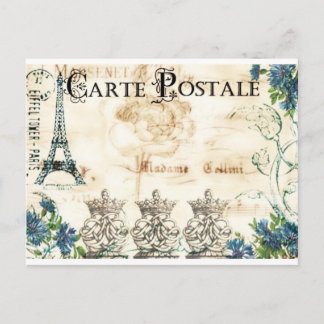 Vintage French Eiffel Tower Post Card