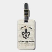 Vintage French Ephemera Fleur De Lis Custom