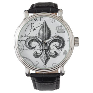 Vintage French fleur de lis watch