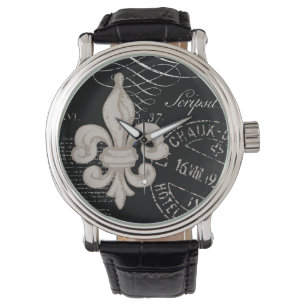 Vintage French fleur de lis watch