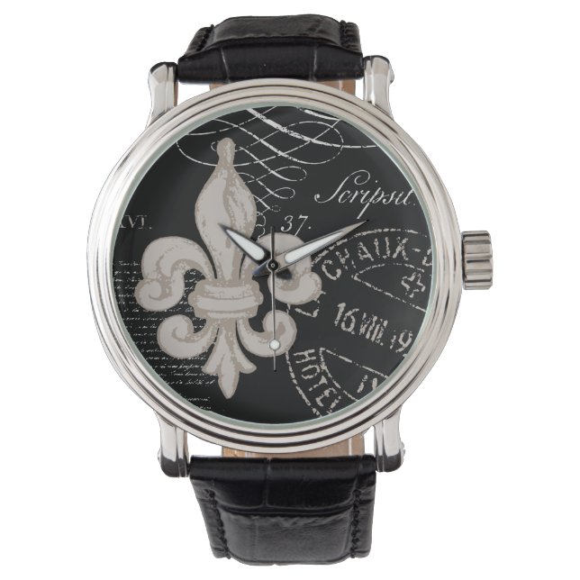 Vintage French fleur de lis watch (Front)