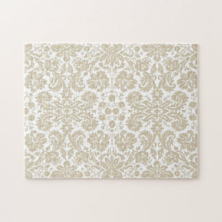 Vintage french floral art nouveau pattern jigsaw puzzle