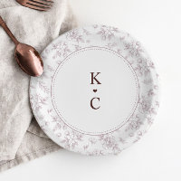 Vintage French Floral Dusty Rose Wedding Dessert