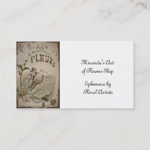 Vintage French Flower Fairy Business Card