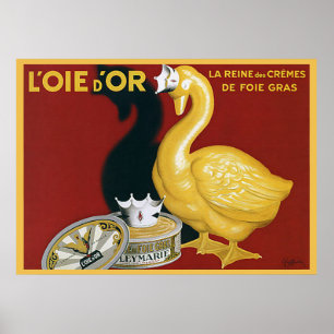 Vintage French Foie Gras Advertisement Poster