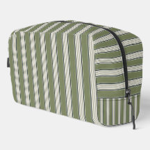 Vintage French Greenery Stripes- Neutral Farmhouse